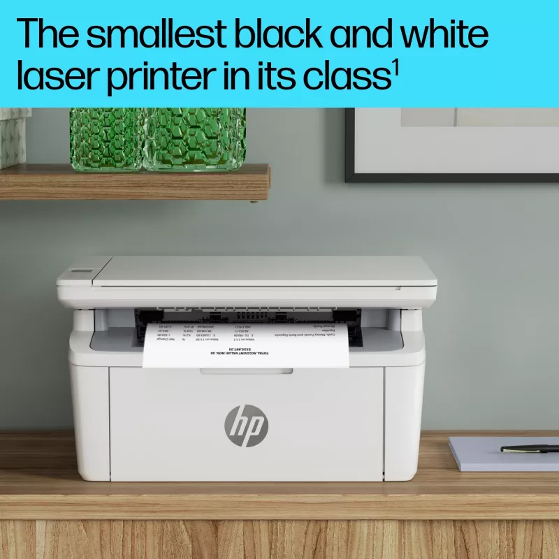 Multifunktsionaalne laserprinter HP LaserJet MFP M140w — Mono, 20 ppm, 600×600 DPI, A4, Wi‑Fi, Ethernet, Valge