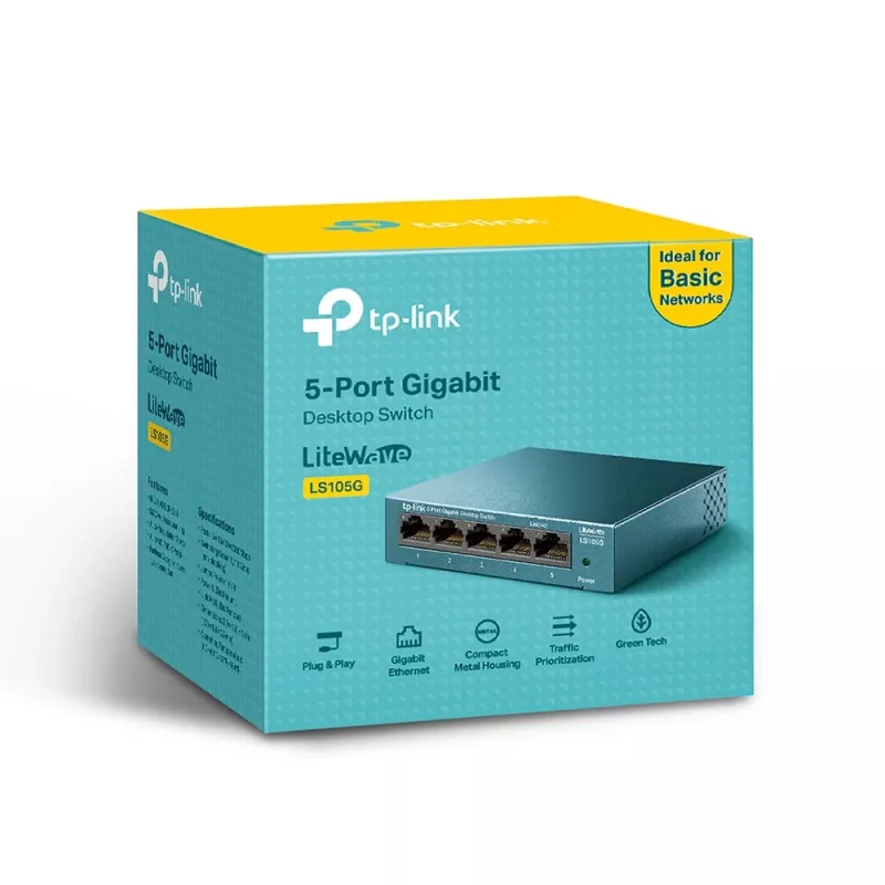 TP-Link 5-pordiline 10/100/1000Mbps lauavõrgu lüliti