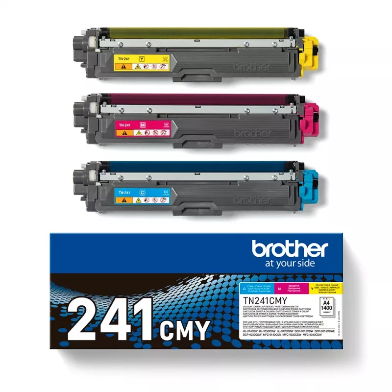 Toonerikomplekt Brother TN241CMY 2200 lehekülge Tsüaan magenta Kollane