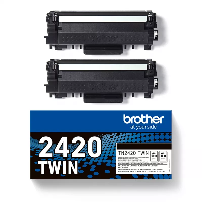 Tooner Brother TN2420 TWIN-pakend 3000 lehekülge must