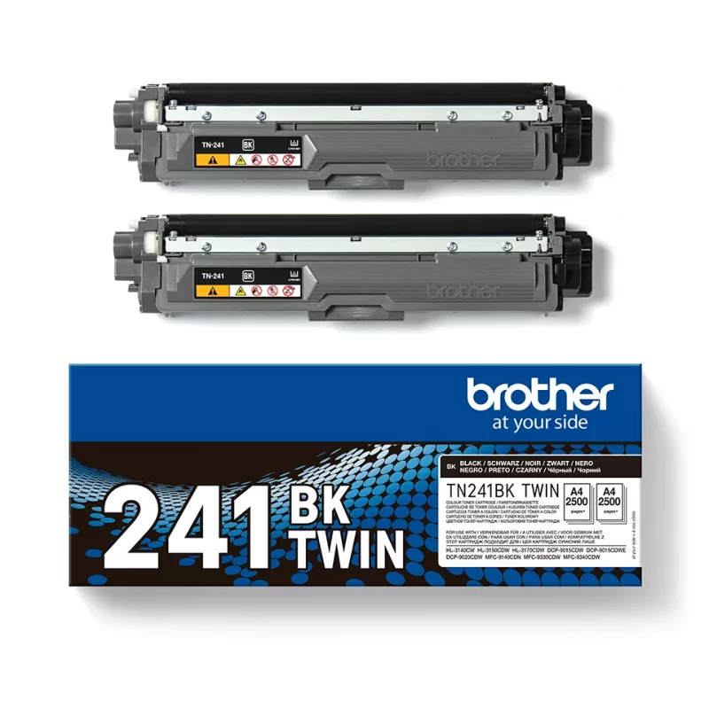 Brother TN241BK tooner - 2000 lehekülge - Must - 2 tk