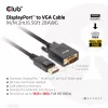 DisplayPort to VGA kaabel M/M CLUB3D CAC-1012 2m