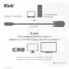 DisplayPort to VGA kaabel M/M CLUB3D CAC-1012 2m