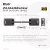 VGA-kaabel, kahesuunaline, M/M, 3 m, 28AWG, CLUB3D CAC-1703