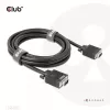 VGA-kaabel, kahesuunaline, M/M, 3 m, 28AWG, CLUB3D CAC-1703