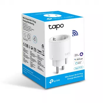 TP-Link Tapo Mini Nutikas Wi-Fi Pistikupesa, Energiatarbimise Jälgimine, Siseruumides, Valge, Staatus, Juhtmevaba, Wi-Fi, 802.11b, 802.11g, Wi-Fi 4 (802.11n)