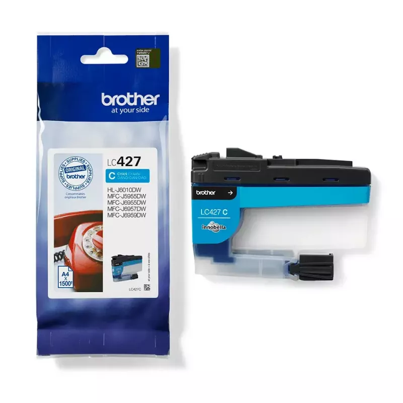 Brother LC427C tindikassett, 1 tk originaal standardtäitega tsüaan