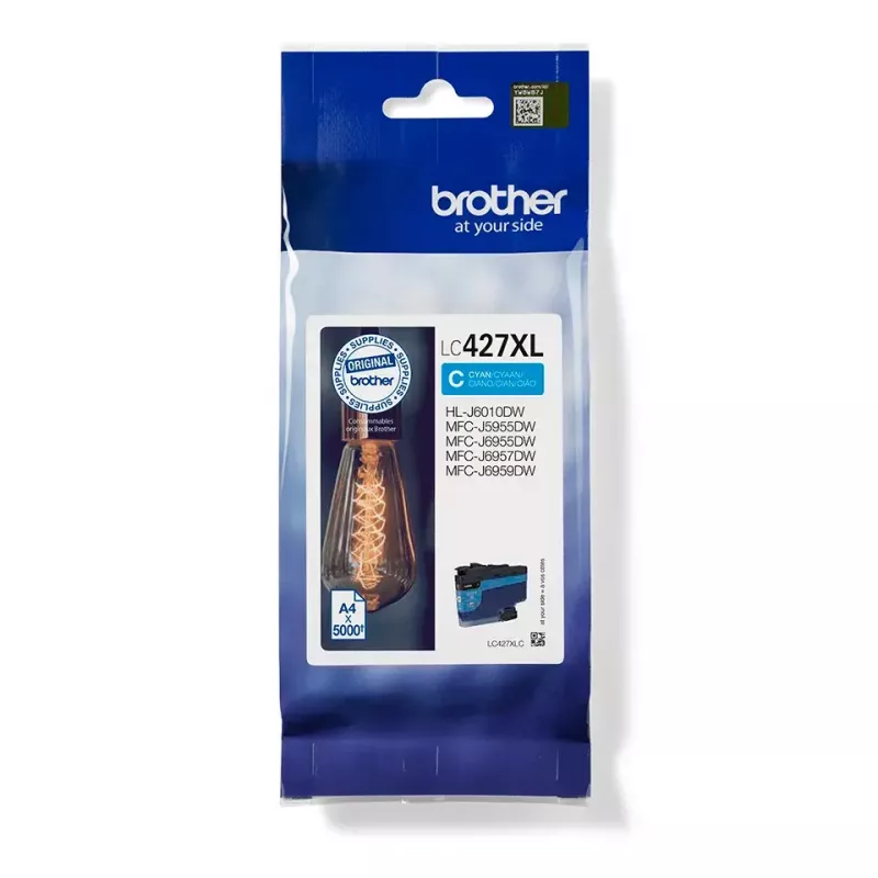 Brother LC-427XLC tindikassett 1 tk Originaal kõrge (XL) tootlikkusega tsüaan