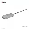 CLUB3D USB Gen1 Type-C 9-in-1 jaotur HDMI, VGA, 2x USB Gen1 Type-A, RJ45, SD/Micro SD kaardipesade ja USB Gen1 Type-C emaspordiga