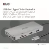 CLUB3D USB Gen1 Type-C 9-in-1 jaotur HDMI, VGA, 2x USB Gen1 Type-A, RJ45, SD/Micro SD kaardipesade ja USB Gen1 Type-C emaspordiga