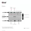 CLUB3D USB Gen1 Type-C 9-in-1 jaotur HDMI, VGA, 2x USB Gen1 Type-A, RJ45, SD/Micro SD kaardipesade ja USB Gen1 Type-C emaspordiga