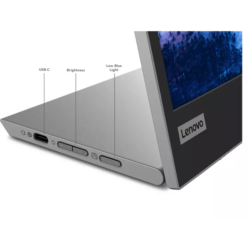 Monitor Lenovo L15 15.6 tolli LED IPS Full HD 1920×1080, 60 Hz, 14 ms, 250 cd/m², USB-C PD 65 W, VESA, kõrguse reguleerimine