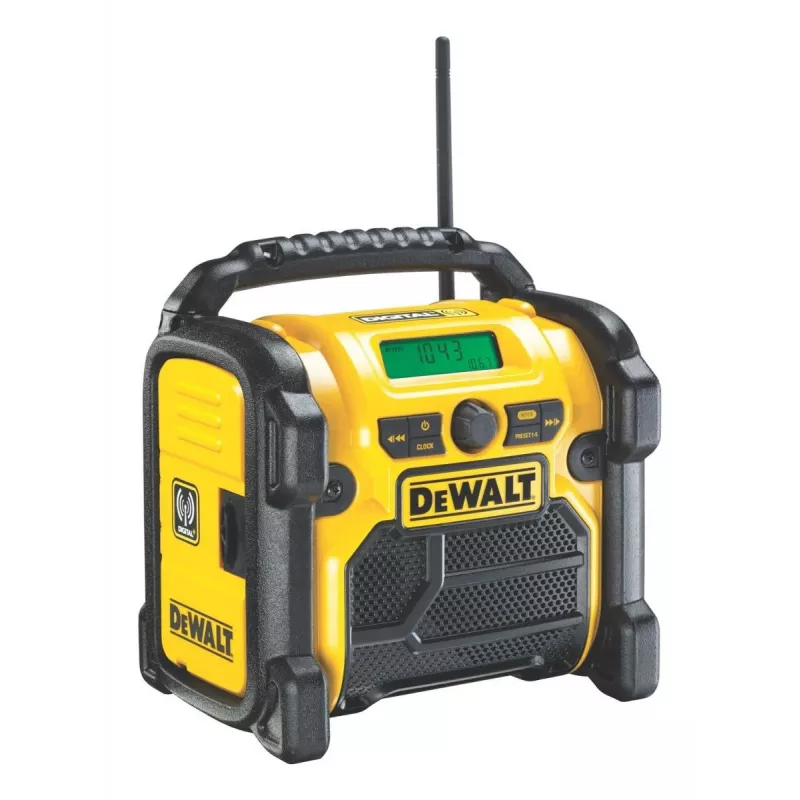 DEWALT juhtmeta liitium-ioon DAB+/FM kompaktraadio – ainult seade