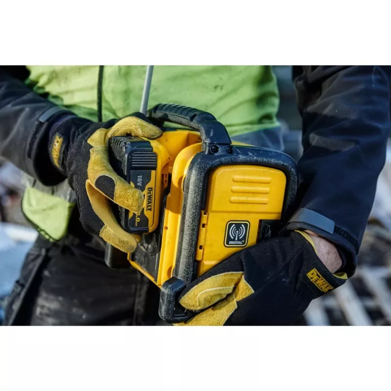 DEWALT juhtmeta liitium-ioon DAB+/FM kompaktraadio – ainult seade