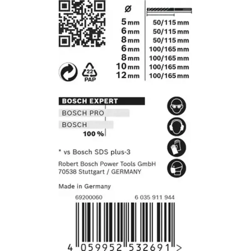 Bosch Expert 2 608 900 195 puuritera Puuriterade komplekt 7 tk