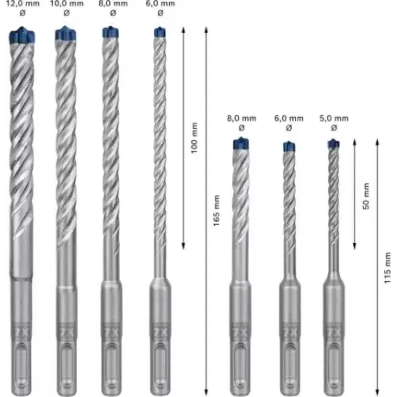 Bosch Expert 2 608 900 195 puuritera Puuriterade komplekt 7 tk