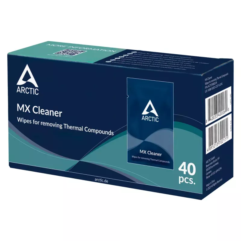 ARCTIC MX Cleaner - salvrätikud termopastade eemaldamiseks (40 tk)