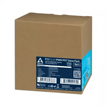 ARCTIC P12 Slim PWM PST rõhuoptimeeritud 120 mm PWM ventilaator integreeritud Y-kaabliga