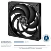 ARCTIC P12 Slim PWM PST rõhuoptimeeritud 120 mm PWM ventilaator integreeritud Y-kaabliga