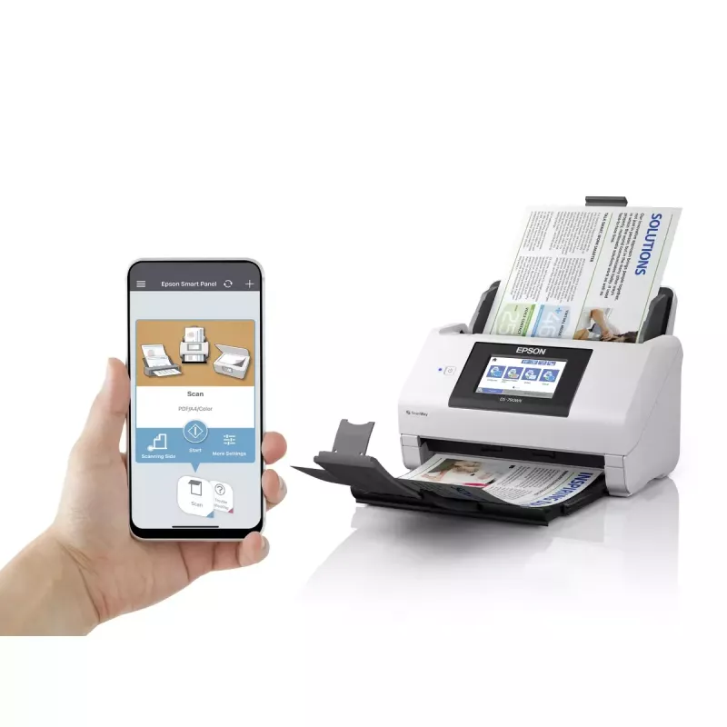 Epson WorkForce DS-790WN Lehtsööturiga skanner 600 x 600 DPI A4 Must, Valge