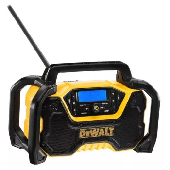 Kaasaskantav raadio DeWALT DCR029-QW DAB FM, vahelduv-/alalisvoolutoide, Bluetooth, USB-laadimine, ekraan, must/kollane