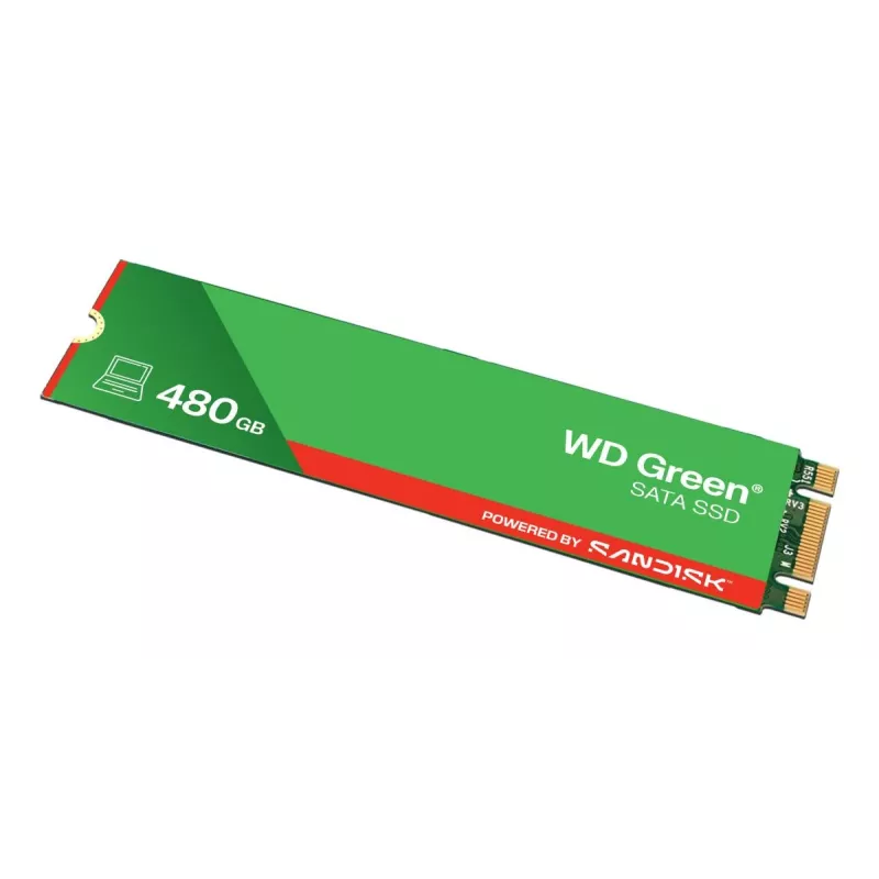 WESTERN DIGITAL SSD - WD Green - 480GB - SATA 6Gb/s - M.2 2280 - MTTF 2.0M tundi