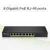 Zyxel GS1915-8EP Hallatav L2 Gigabit Ethernet (10/100/1000) Power over Ethernet (PoE) Must