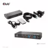 KVM-lüliti CLUB3D CSV-1382 kahe HDMI 4K 60Hz USB