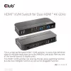 KVM-lüliti CLUB3D CSV-1382 kahe HDMI 4K 60Hz USB