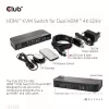 KVM-lüliti CLUB3D CSV-1382 kahe HDMI 4K 60Hz USB