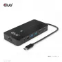CLUB3D Type-C 7-in-1 jaotur 2x HDMI, 2x USB Gen1 Type-A, 1x RJ45, 1x 3.5mm heli, 1x USB Gen1 Type-C 100W emane port