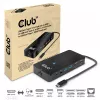 CLUB3D Type-C 7-in-1 jaotur 2x HDMI, 2x USB Gen1 Type-A, 1x RJ45, 1x 3.5mm heli, 1x USB Gen1 Type-C 100W emane port