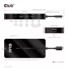 CLUB3D Type-C 7-in-1 jaotur 2x HDMI, 2x USB Gen1 Type-A, 1x RJ45, 1x 3.5mm heli, 1x USB Gen1 Type-C 100W emane port
