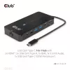 CLUB3D Type-C 7-in-1 jaotur 2x HDMI, 2x USB Gen1 Type-A, 1x RJ45, 1x 3.5mm heli, 1x USB Gen1 Type-C 100W emane port