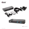 CLUB3D DisplayPort/HDMI KVM-lüliti kahele DisplayPort 4K 60Hz