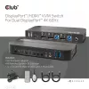 CLUB3D DisplayPort/HDMI KVM-lüliti kahele DisplayPort 4K 60Hz