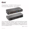 CLUB3D DisplayPort/HDMI KVM-lüliti kahele DisplayPort 4K 60Hz