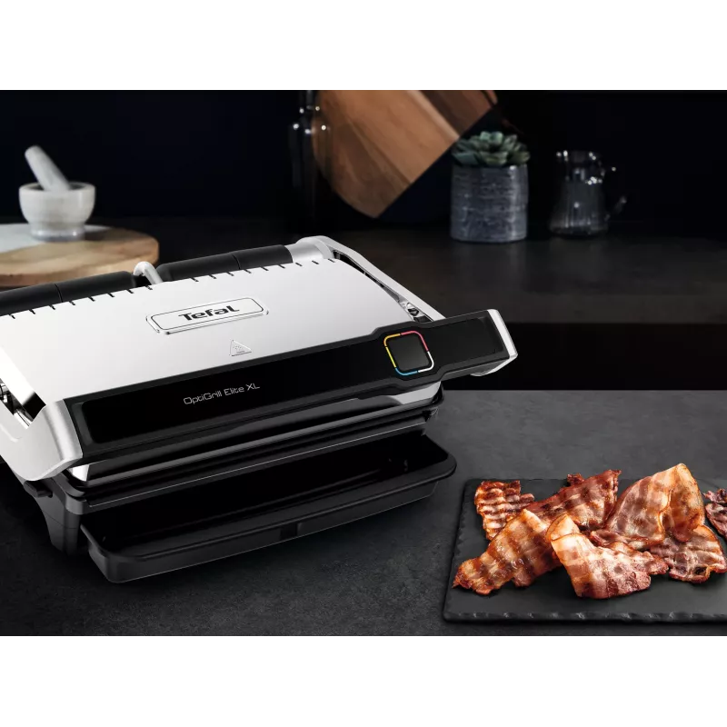 Kontaktgrill Tefal OptiGrill Elite XL GC760D Roostevaba teras 2200W