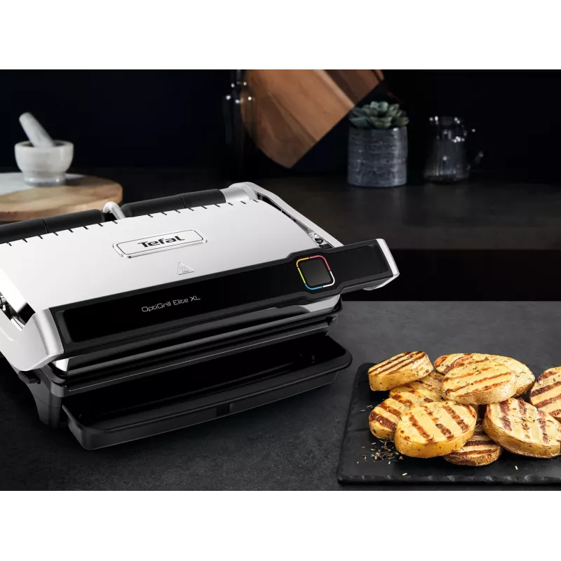 Kontaktgrill Tefal OptiGrill Elite XL GC760D Roostevaba teras 2200W