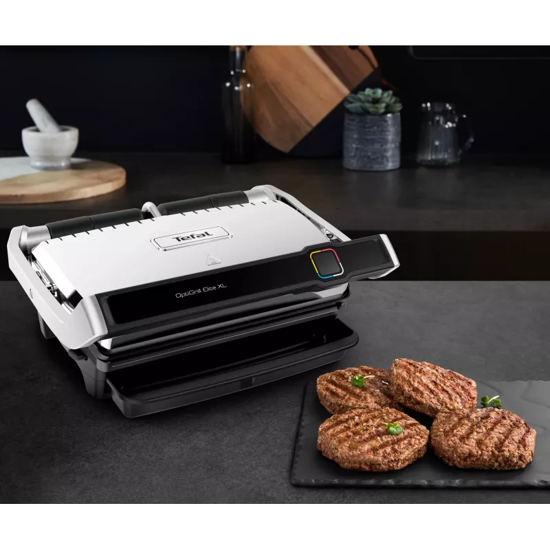 Kontaktgrill Tefal OptiGrill Elite XL GC760D Roostevaba teras 2200W