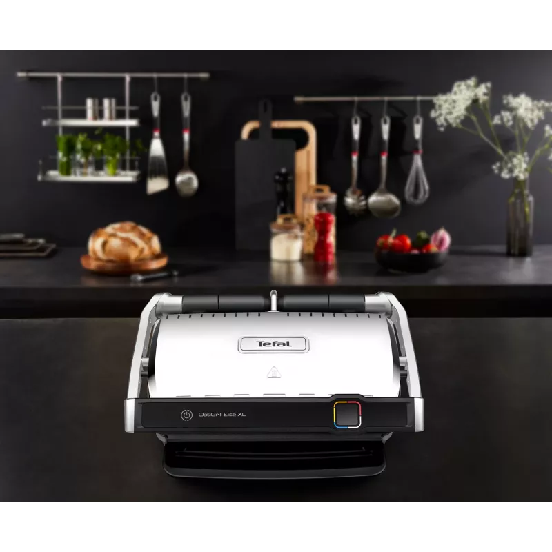 Kontaktgrill Tefal OptiGrill Elite XL GC760D Roostevaba teras 2200W