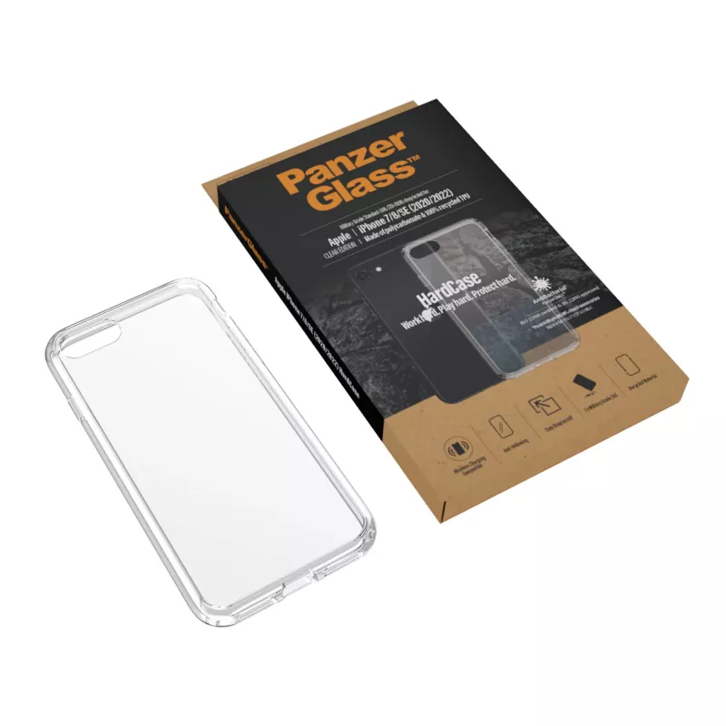 PanzerGlass ® HardCase iPhone SE (2020/2022) | 7 | 8, Ümbris, Apple, Apple - iPhone SE 2022, Apple - iPhone SE 2020, Läbipaistev