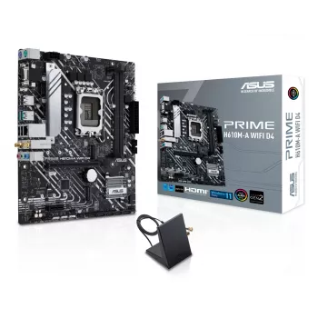Emaplaat ASUS PRIME H610M-A WIFI D4 — Intel H610, LGA1700, micro ATX, DDR4, 2x DIMM, Wi‑Fi 5, Bluetooth 5.0, 2x M.2, HDMI 2.1, DP 1.4