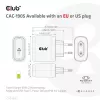 CLUB3D Travel Charger 65W GAN tehnoloogia, üks USB USB-C port, Power Delivery (PD) 3.0 tugi