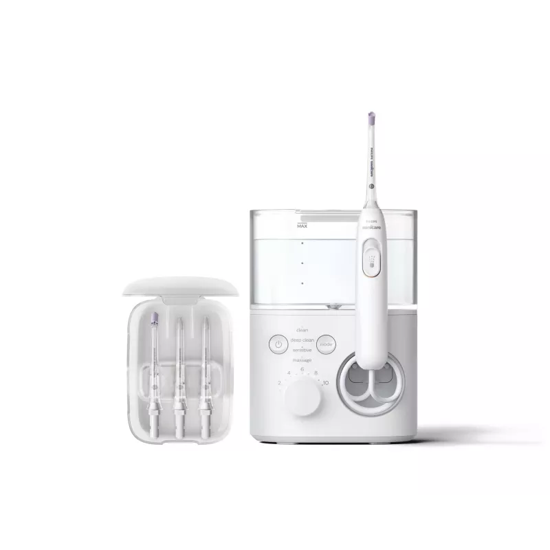 Suuloputus Philips Power Flosser 7000 HX3911/40, akutoitega, valge, universaalne vahelduvvoolulaadija