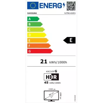 Samsung G40B arvutimonitor 68,6 cm (27 tolli) 1920 x 1080 pikslit Full HD LED must