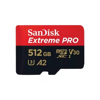 WESTERN DIGITAL Extreme PRO Micro SDXC 512GB+SD adapter 200MB/s 140MB/s A2 C10 V30 UHS-I U3