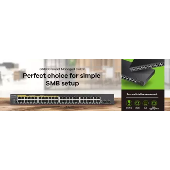 Zyxel GS1900-48-EU0102F võrgukommutaator L2 Gigabit Ethernet (10/100/1000) must