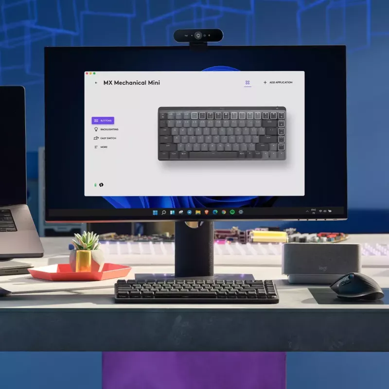 LOGITECH Mx Mechanical Mini Minimalistlik juhtmevaba valgustatud klaviatuur - Graphite Tactile Quiet Qwerty US/Int'l