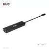 CLUB3D USB Gen1 Type-C, 6-in-1 jaotur HDMI 8K30Hz, 2xUSB Type-A, RJ45 ja 2xUSB Type-C, andme- ja PD laadimine 100 vatti